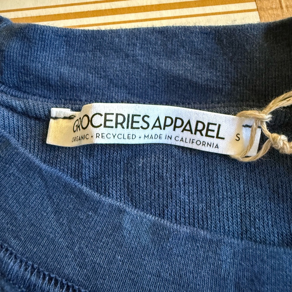 Groceries Apparel Hand-Dyed Indigo Sweatshirt Size S NWT - Picture 4 of 8